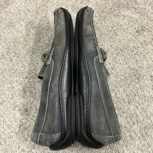 Donald J Pliner Horsebit Loafers Men's Size 13 Gray Edlyn‎ Shoes Slip On Suede - Picture 6 of 13